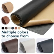 LNGOOR Leather Repair Tape 19.7" x 54" Patch Leather Adhesive for Sofas Car Seats Handbags Jackets First Aid Patch (Black)