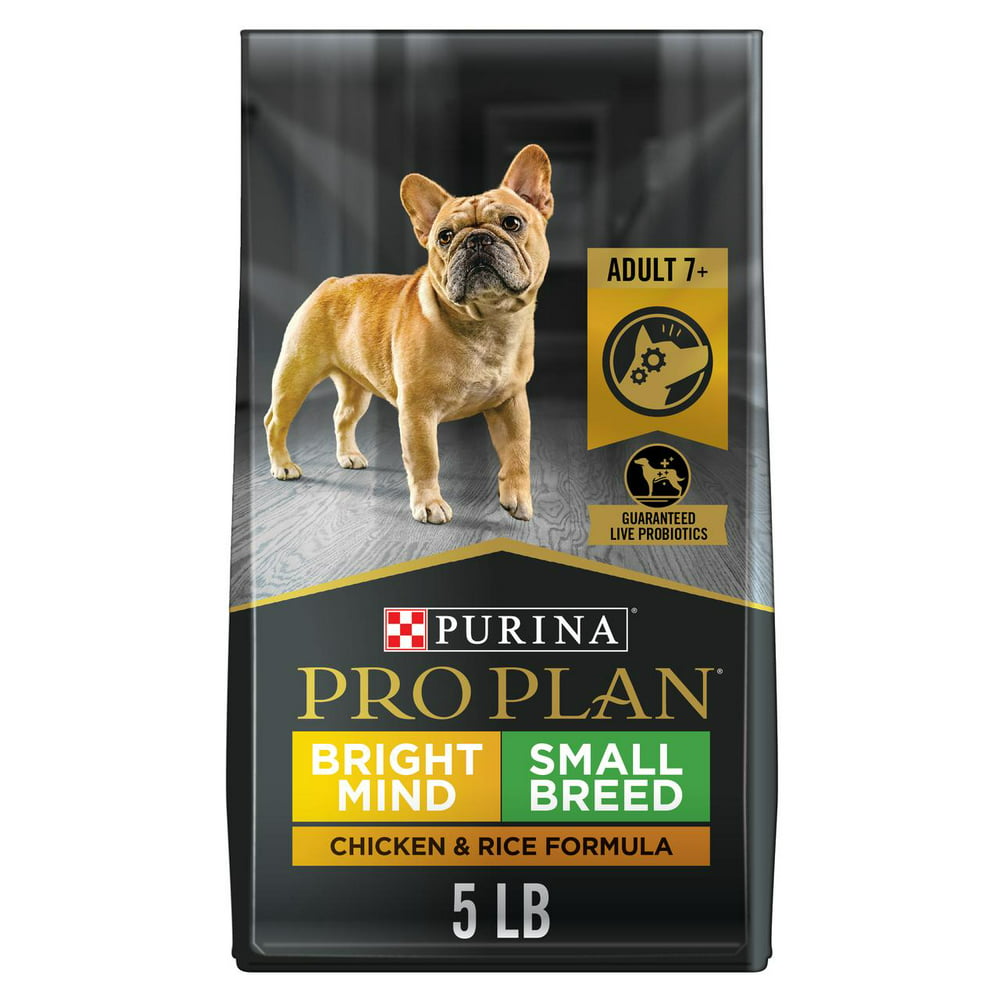 Purina Pro Plan Small Breed Senior Dog Food, Bright Mind 7+ Chicken ...