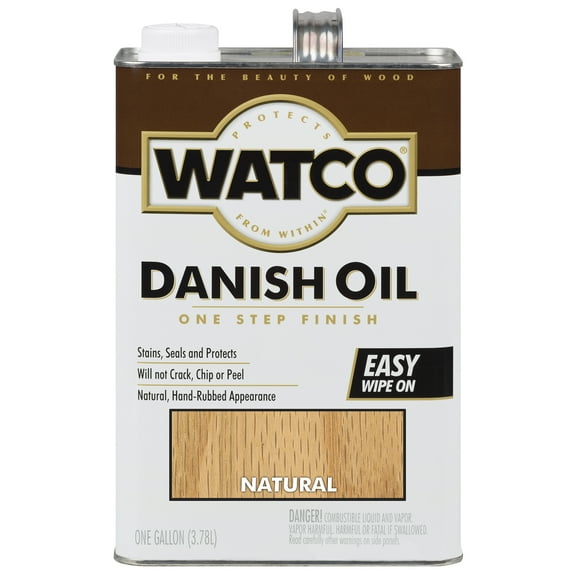 2 Pack, Natural, Watco Danish Oil - 65731, Gallon