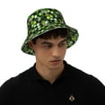 thumbnail image 5 of Yiaed Soccer1 Print Reflective Stripe Bucket Hat Unisex Funny Outdoor Fisherman Cap Beach Sun Hat, 5 of 5