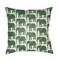 thumbnail image 1 of Surya LOTA-ELPH2-1616 Lolita 16" Wide Square Novelty Elephants Polyester Outdoor Accent, 1 of 7