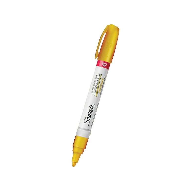 Permanent Paint Marker, Medium Bullet Tip, Yellow, Dozen Permanent Paint Marker, Medium Bullet Tip, Yellow, Dozen