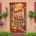 thumbnail image 2 of Vintage Red Truck Happy Fall Banner Autumn Leaves Owl Pumpkins for Thanksgiving Decor Farmhouse Decoration Seasonal Party, 2 of 9