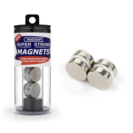 

3/4 x1/4 Rare Earth Disc Magnets (4)