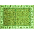 thumbnail image 1 of Ahgly Company Indoor Rectangle Oriental Green Traditional Area Rugs, 2' x 3', 1 of 4