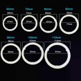 thumbnail image 4 of 2PCS COB LED Angel Eye Halo Ring 60MM 70MM 80MM 90MM 95MM 100MM 110MM 120MM Auto DRL Car Daytime Running light LED Headlight, 4 of 5