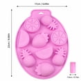 thumbnail image 3 of Multi-Use Grade Silicone Tray, Chocolate Candy Molds, Silicone Molds for Candles, Making Molds, 9X7X0.5 in 9-Cavity Fruit Themed Design Including Strawberry, Orange, Watermelon, 3 of 7