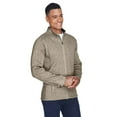 thumbnail image 2 of Devon & Jones DG793 Men's Bristol Full-Zip Sweater Fleece Jacket-Khaki Heather-M, 2 of 5
