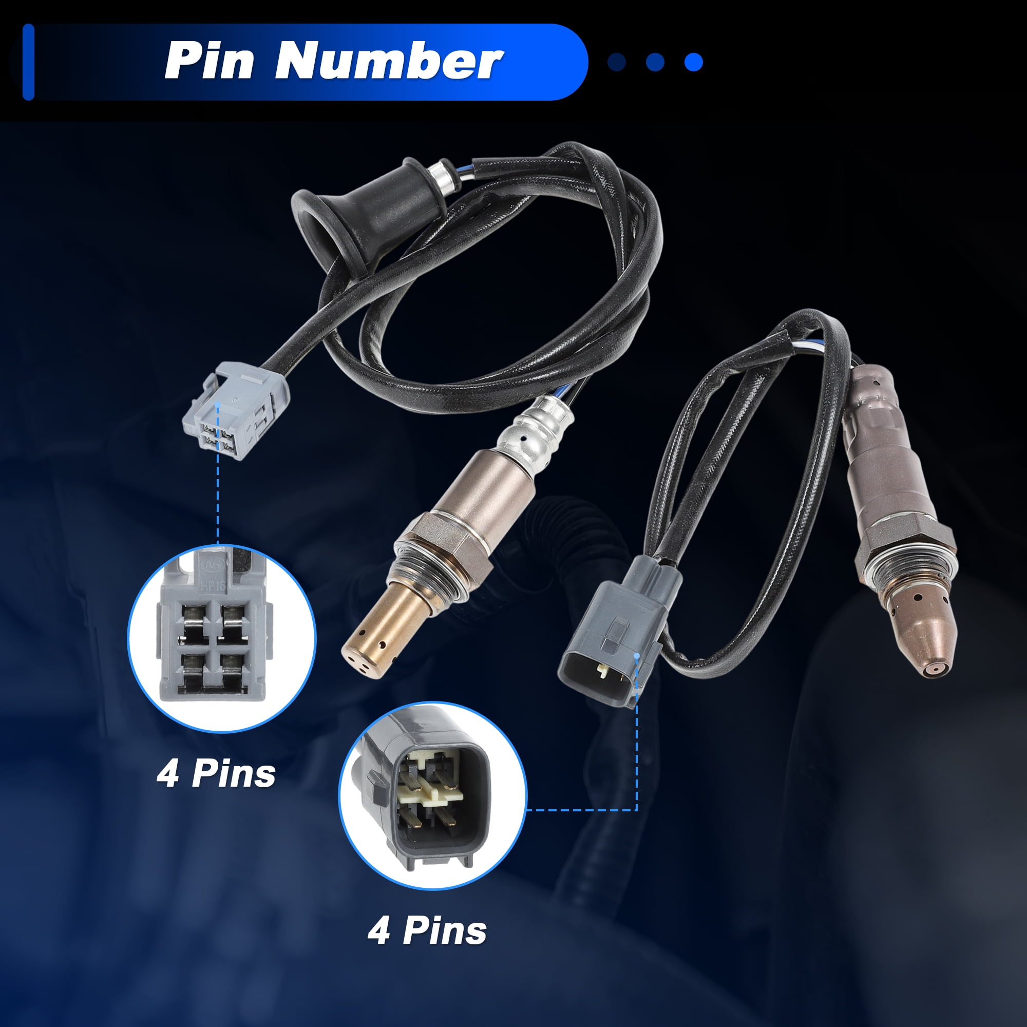 Upstream & Downstream Oxygen Sensor for Toyota Corolla 1.8L L4 2011-2013 for Toyota Matrix 1.8L L4 2011 2012 2013 2014 2344305/2349112 2pcs