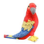 Dualoai Plush Bird Stuffed Toy Budgerigar Plush Toy Kids 19.69inchx10.24inch Present Red Blue Yellow