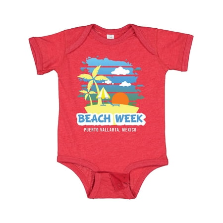 

Inktastic Beach Week Puerto Vallarta Mexico with Palm Trees Gift Baby Boy Bodysuit