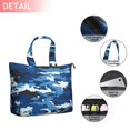 thumbnail image 2 of Blue White Camo Digital Shapes Pattern Travel Tote Bags for Women Carry On,Large Weekender Bags for Women Travel,Multi Functional Duffle Bag for Work,Shopping,Sports, 2 of 5