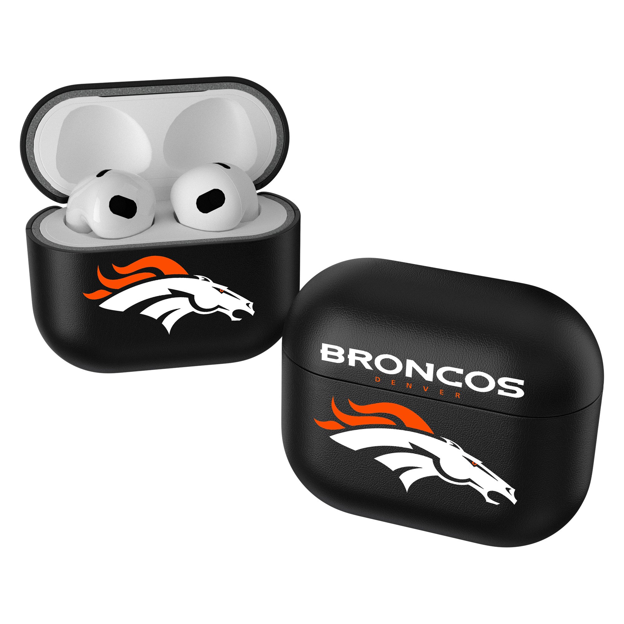 Keyscaper Black Denver Broncos Insignia AirPods 3rd Gen Case Cover