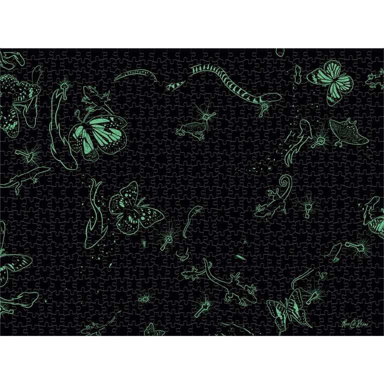 Ceaco Little Lizard Garden Glow 750 Piece Interlocking
