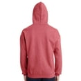 thumbnail image 3 of Gildan Heavy Blend Fleece Hooded Sweatshirt, Soft Pullover Pocket Hoodie, Heather Scarlet Red, M, 3 of 5
