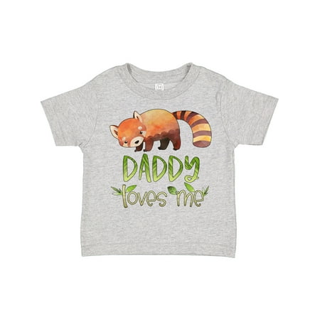 

Inktastic Daddy Loves Me Cute Red Panda Gift Toddler Boy or Toddler Girl T-Shirt