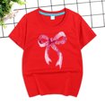 thumbnail image 4 of Godom Girls T Shirts Short Sleeve Kids Loose Soft Tops Kids Tee Tops Girl Clothes, 4 of 5