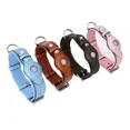thumbnail image 2 of Leather Dog Collar Pet Adjustable Necklaces with Luxury Design for Apple Airtag LocationPositioning Device Cover Cat Accessories (Pink,S), 2 of 7