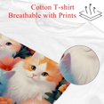 thumbnail image 2 of Cat Classic White Cotton Tee Shirt for Men, Comfortable Casual Short Sleeve Top with Crew Neck- Essential Wardrobe Staple for Everyday Wear and Layering - Available in Multiple Sizes, 2 of 5