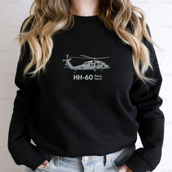 HH-60 Pave Hawk Military Helicopter Graphic Unisex Sweatshirt M392413, Up to Size 5XL