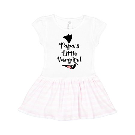 

Inktastic Halloween Papa s Little Vampire Gift Toddler Girl Dress