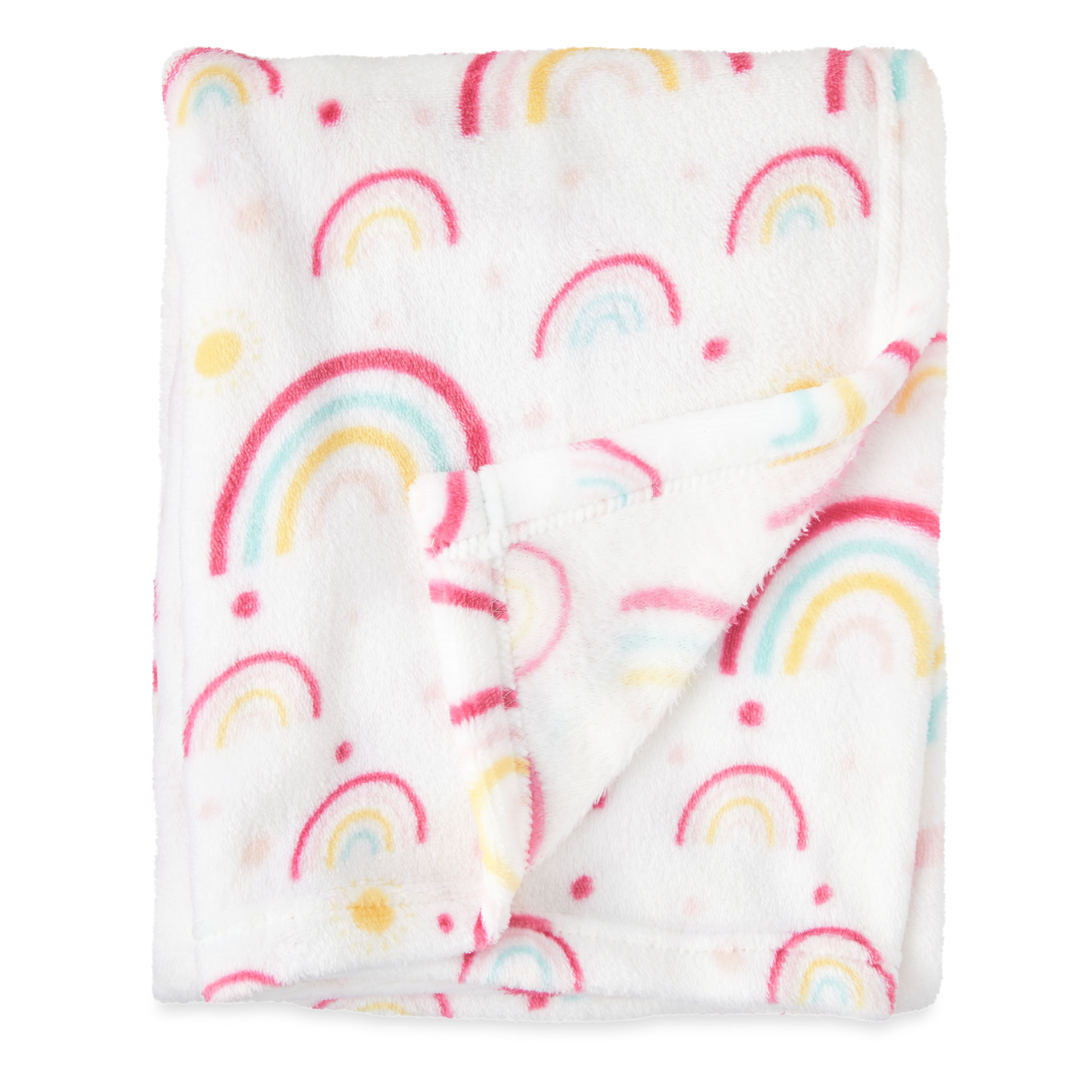 Parent's Choice Plush Baby Blanket, Rainbows, Unisex, 30' x 36'