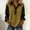 *Khaki, variant on ClodeEU Womens Color Blocked Faux Sequins Long Sleeve Lapel Button Loose Sweatshirts Black,Womens Plus L