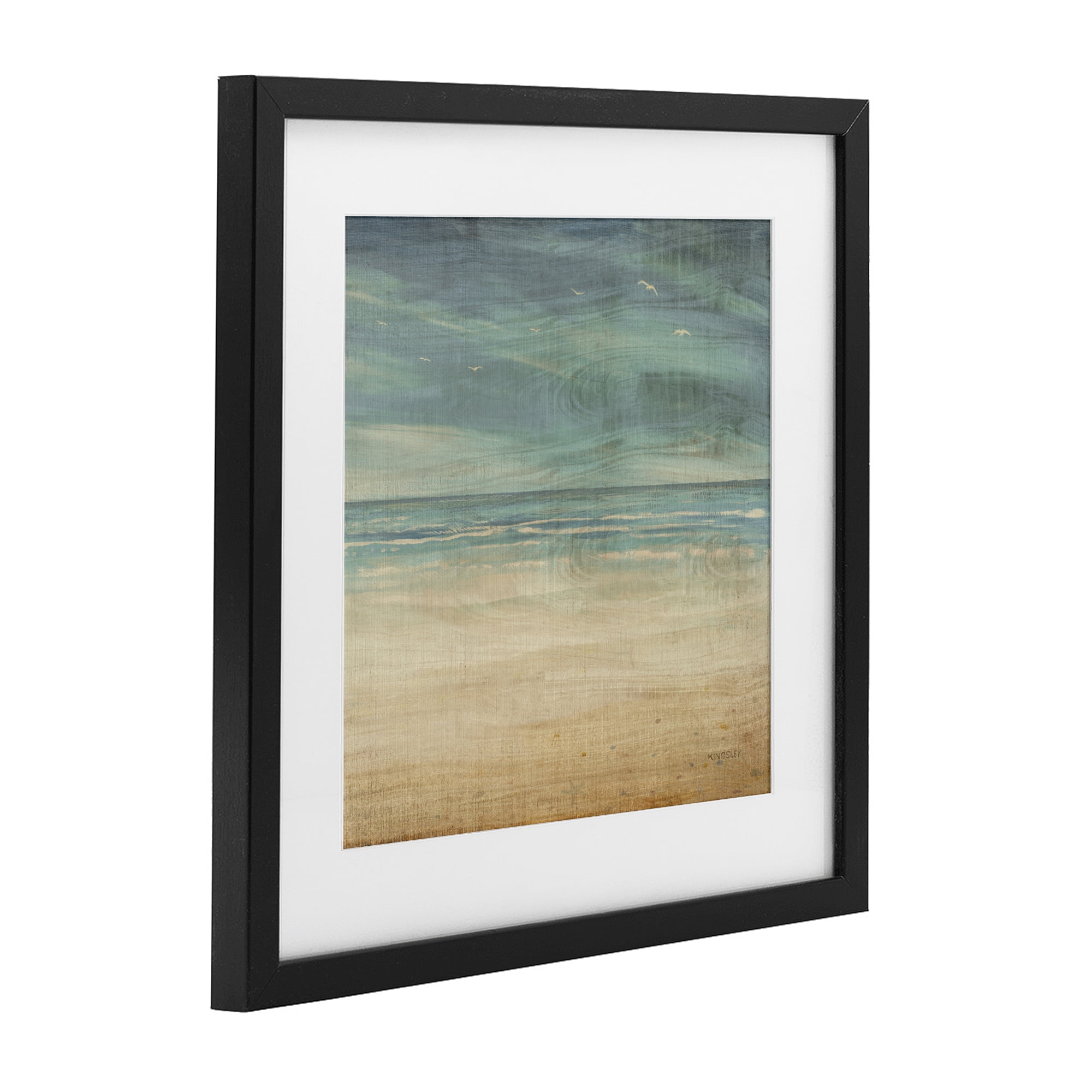 Stupell Industries Moody Coastal Days Black Framed Print Under Glass, design by Dan Meneely