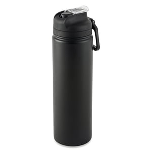 Mainstays 24 oz Stainless Steel Insulated Water Bottle, Black