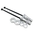 thumbnail image 2 of Eje de transmisión universal 2pcs 1/5 Frontal Trasero Universal Drive Ejes para , Plata Plata Magideal Eje de transmisión universal, 2 of 6