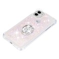 thumbnail image 4 of Funda para iPhone 11 con Brillo Líquido Flotante, Purpurina, Parachoques y Anillo Giratorio Soporte, 4 of 5
