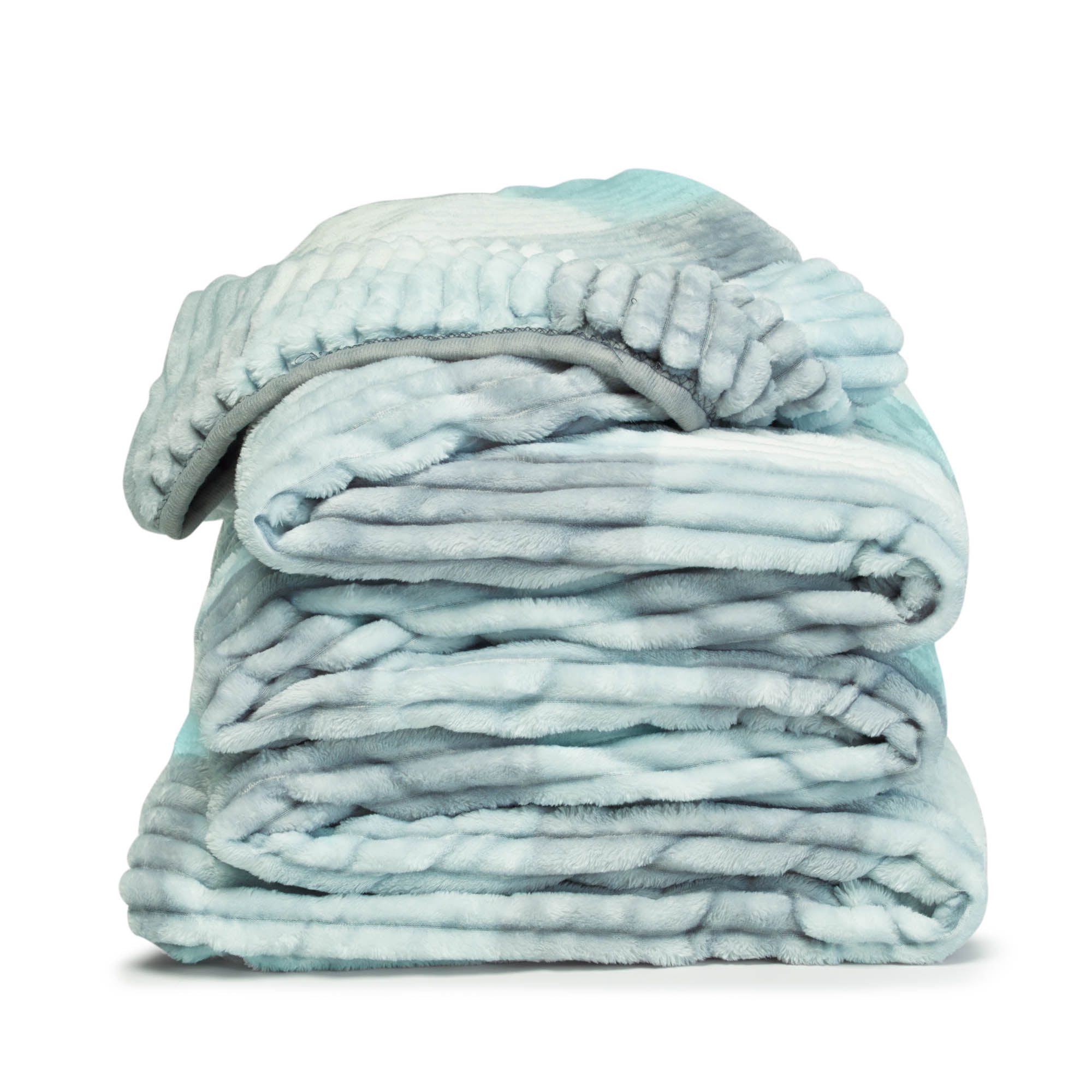 Clara Clark Ultra Plush Heavy Thick Raschel Imitation Mink Bed Blanket, 82 x 102, Blue Plaid