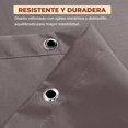 thumbnail image 3 of Cortina de Baño | Impermeable y Antihumedad Lavable Antimoho con 12 Ganchos de Acero Inoxidable | Gris, 3 of 4