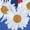 HEATHER ROYAL BLUE, variant on - Daisy Heart USA - Women's French Terry Long Sleeve Pullover