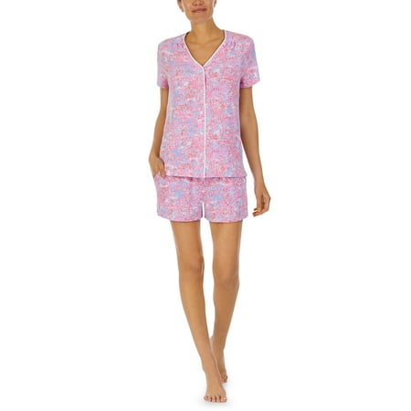 

On Gossamer Women s Short Sleeve Boxer Pj Set