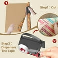 thumbnail image 3 of Sentryse 2-Pack Wrapping Paper Cutter & Tape Dispenser Set with 4 Tape Refills, Dual-Use Gift Wrap Sliding Cutter Tool for Christmas, Birthday & Holiday Gift Wrapping, 3 of 7
