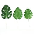 thumbnail image 4 of 10pcs High Simulation Artificial Monstera Tropical Plant Leaf Home Party Office Store Decorations - Size M, 4 of 8
