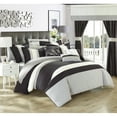 thumbnail image 2 of Chic Home 24 Piece Placido Complete Bedroom Set with Octagon Embroidery Color Block pattern, 2 of 4