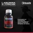 thumbnail image 4 of Óxido Nítrico Veralife A Base de L-Arginina y L-Citrulina 90 Cápsulas de 800mg, 4 of 7