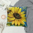 thumbnail image 2 of RUIYC Sunflower Sunshine Decorative Throw Pillow Cover, Spring Summer Home Sweet Home Blessed Porch Patio Outdoor Pillowcase, Fall Farmhouse Couch Cushion Case Decor, 2 of 5