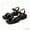Black, variant on Women's Square Toe Ankle Strap Sandals Comfortable Low Block Heel Open Toe Platform Sandals Casual Summer Dressy Walking Shoes