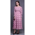 thumbnail image 3 of Bimba Women Cotton Smocked Boho Renaissance Long Ruffle Maxi Dress-X-Small, 3 of 5