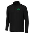 thumbnail image 2 of Men's Antigua  Black San Francisco 49ers St Patrick Day Intent Quarter-Zip Pullover Top, 2 of 4