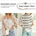 thumbnail image 5 of Compatible with iPhone 11 Pro, Phone Case for iPhone 11 Pro, Cute Heart Wristband Lanyard Cross Body Strap Electroplated Camera Protection Protective Case Girls for iPhone 11 Pro 5.8"-White, 5 of 16
