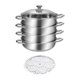 thumbnail image 2 of Olla De Cocina Universal De Acero Inoxidable Para Cocina Al Aire Libre, Restaurante, 4 Capas, 2 of 8