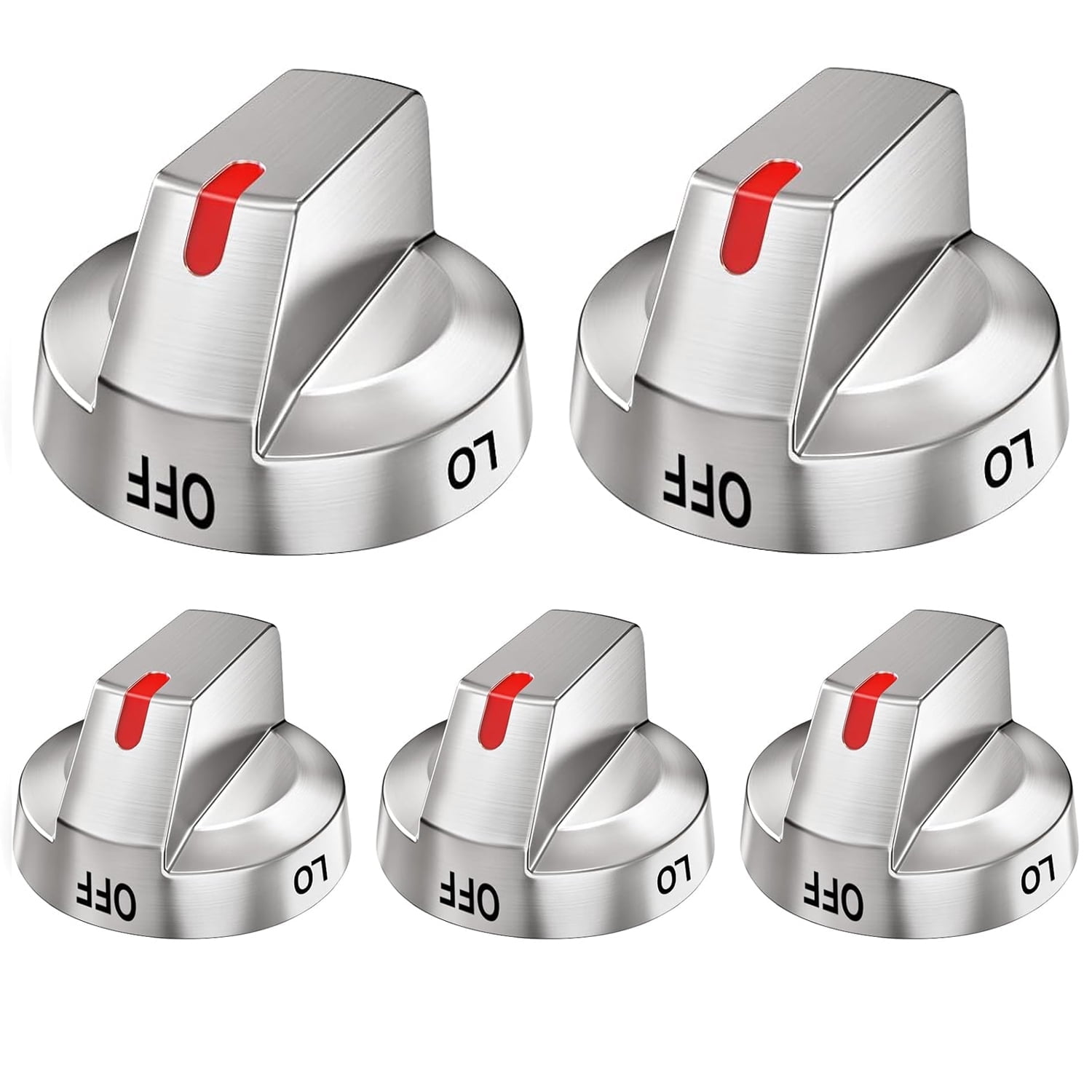 5Pack DG64-00473A Stove Knobs/Burner Control Dial Compatible with Samsung Stove Knob Replacement,for Samsung Gas Range Oven Knobs Parts NX58H5600SS NX58H5650WS