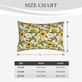 thumbnail image 4 of Uemuo Sunflowers And Butterflies Print Throw Pillow Case – Cozy & Soft Cushion Cover, Hypoallergenic Pillow Case for Sleeping, Perfect for Women with Envelope Closure-16"x24", 4 of 6