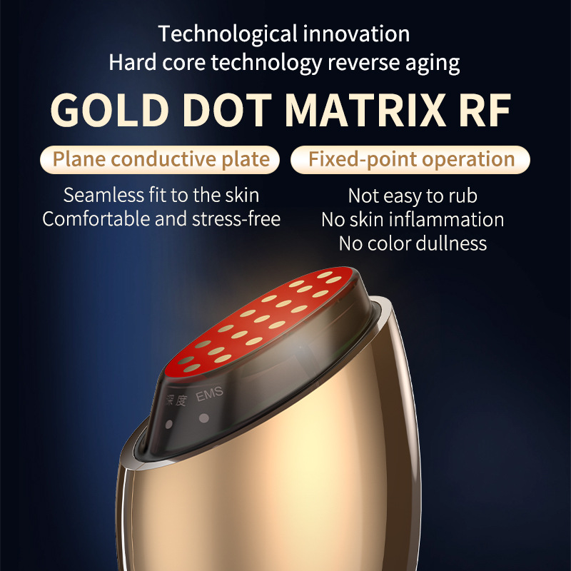 High-Frequency Facial Toning Wand with Red Light, At-Home Skin Rejuvenation Device for a Firmer-Looking, Sculpted Appearance