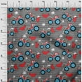 thumbnail image 3 of oneOone Polyester Lycra Gray2 Fabric Tractor Sewing Fabric By The Yard Printed Diy Clothing Sewing Supplies 56 Inch Wide, 3 of 6