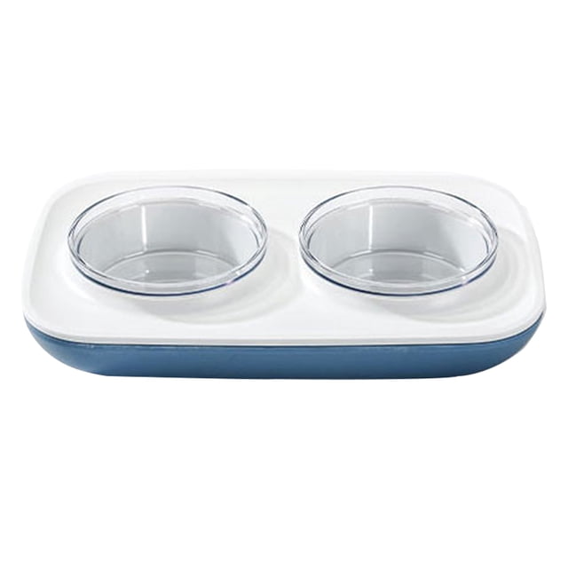 Laklulu Macaron Protector de cuello para mascotas, cuenco doble para comida para perros, cuenco para gatos, cuenco para perros